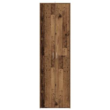 Classic Hallway Wardrobe Old Wood - Space Saver Storage