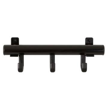 V-Part Coat Rack with 3 Hooks Techno 3 Black - Practical & Stylish