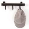 V-Part Coat Rack with 3 Hooks Techno 3 Black - Practical & Stylish