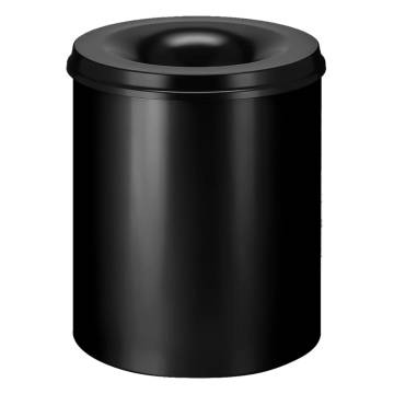 V-Part Self Extinguishing Waste Paper Bin 80L - Black