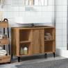 Artisan Oak Sink Cabinet | 80x33x60 cm Engineered Wood