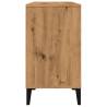 Artisan Oak Sink Cabinet | 80x33x60 cm Engineered Wood