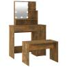 Dressing Table Set with LED in Smoked Oak - Stylish & Functional