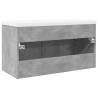 Bathroom Sink Cabinet with Built-in Basin - Concrete Grey