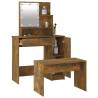 Dressing Table Set with LED in Smoked Oak - Stylish & Functional