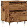 Stylish Old Wood Bedside Cabinet - 40x35x50 cm | HipoMarket