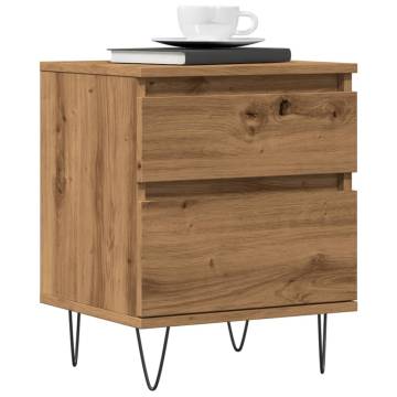 Trendy Artisan Oak Bedside Cabinets - 2 pcs | HipoMarket