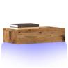  TV Cabinets with LED Lights 2 pcs Old Wood 60x35x15.5 cm Colour old wood Quantity in Package 2 Width 60 cm 