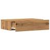 Stylish TV Cabinets with LED Lights - Artisan Oak (2 pcs)