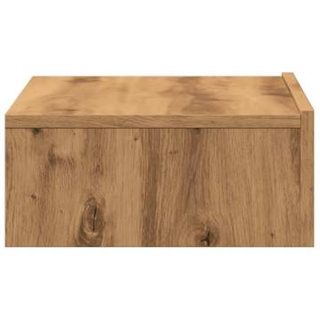 Stylish TV Cabinets with LED Lights - Artisan Oak (2 pcs)