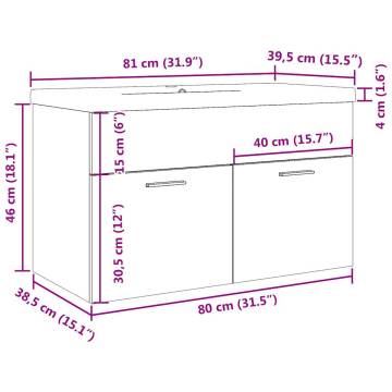 2 Piece Bathroom Furniture Set - Artisan Oak Quality Design