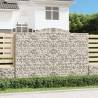 Arched Gabion Baskets 9 pcs 300x50x200/220 cm Galvanised Iron Size 300 x 50 x 200/220 cm Quantity in Package 9 