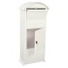 V-Part Victorian White Parcel Mailbox | Secure & Stylish Design