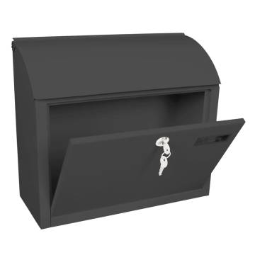 V-Part Mailbox Denian Anthracite - Stylish & Secure | Hipomarket