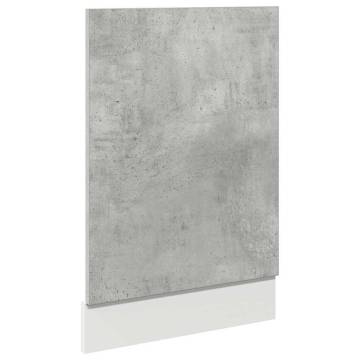 Concrete Grey Dishwasher Panel - 45x3x67 cm | Hipo Market