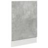 Concrete Grey Dishwasher Panel - 45x3x67 cm | Hipo Market