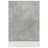 Concrete Grey Dishwasher Panel - 45x3x67 cm | Hipo Market