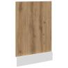 Artisian Oak Dishwasher Panel - 45x3x67 cm | Hipomarket UK