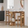 Bar Table with Storage Rack - Artisan Oak 100x50x101.5 cm