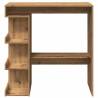 Bar Table with Storage Rack - Artisan Oak 100x50x101.5 cm