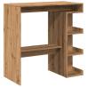 Bar Table with Storage Rack - Artisan Oak 100x50x101.5 cm