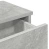 Wall Shelf with Drawers - Concrete Grey - 60x25x15 cm