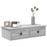 Wall Shelf with Drawers Grey Sonoma - Durable & Stylish Storage