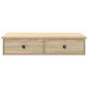 Wall Shelf with Drawers - Sonoma Oak 80x31x17 cm | HipoMarket