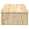 Wall Shelf with Drawers - Sonoma Oak 80x31x17 cm | HipoMarket