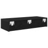 Wall Shelf with Drawers Black - Stylish & Practical Storage Solution