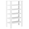 Elegant White Shoe Rack - 61x32x105 cm - Engineered Wood