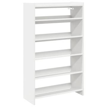 Elegant White Shoe Rack - 60x25x100 cm | HipoMarket