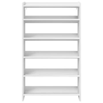 Elegant White Shoe Rack - 60x25x100 cm | HipoMarket