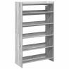 Stylish Grey Sonoma Shoe Rack - Engineered Wood 60x25x100 cm