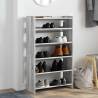 Stylish Grey Sonoma Shoe Rack - Engineered Wood 60x25x100 cm