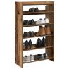  Shoe Rack Old Wood 60x25x100 cm Engineered Wood Colour old wood Quantity in Package 1 Height 100 cm Width 60 cm 