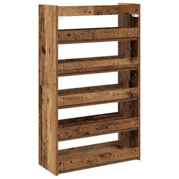 Shoe Rack Old Wood 60x25x100 cm - Stylish & Durable Storage