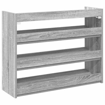 Shoe Rack Grey Sonoma 80x25 cm | Stylish & Durable Storage