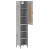 Elegant Concrete Grey Highboard - Stylish Storage Solution