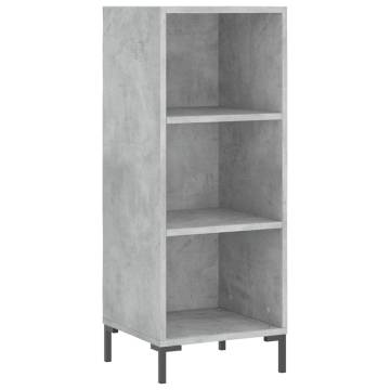 Elegant Concrete Grey Highboard - Stylish Storage Solution