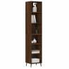 Stylish Brown Oak Highboard - Durable & Spacious | HipoMarket