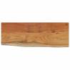 Wall Shelf 50x20 cm - Solid Acacia Wood with Live Edge Design