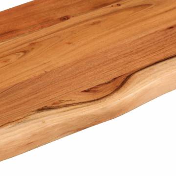 Stylish Live Edge Wall Shelf - Solid Acacia Wood 70x20x3.8 cm