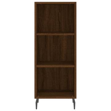 Stylish Brown Oak Highboard - Durable & Spacious | HipoMarket