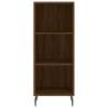 Stylish Brown Oak Highboard - Durable & Spacious | HipoMarket