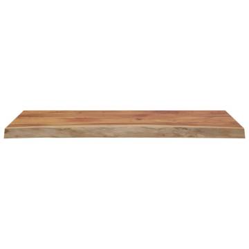 100x40 cm Solid Acacia Wood Live Edge Table Top | Hipomarket