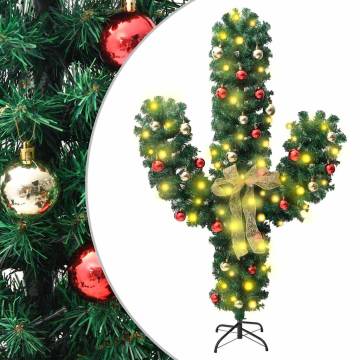 Christmas Cactus with Stand & LED - 210 cm - Eye-Catching Decor