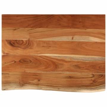 Solid Acacia Wood Bathroom Countertop 70x60 cm | Hipo Market