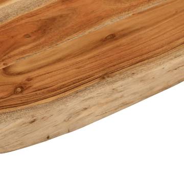 Solid Acacia Wood Bathroom Countertop 70x60 cm | Hipo Market