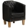  Tub Chair Black Real Leather Colour dark black Quantity in Package 1 